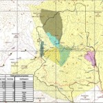Mapa de asentamientos humanos y usos culturales en la reserva forestal protectora (INCOPLAN S.A.)