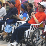 Photo of people in wheelchairs in Peru. Photo: Fred Hsu
